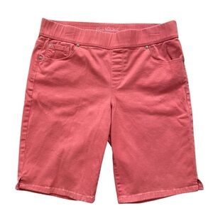 Gloria Vanderbilt All Around Slimming Effect Avery Salmon Shorts Women's Sz 12P